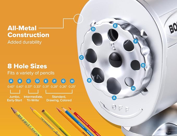 Bostitch Metal Manual Pencil Sharpener - Image 3