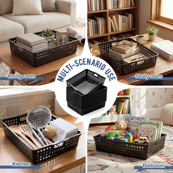 Geetery 12 Pack Classroom Storage Baskets - Image 5
