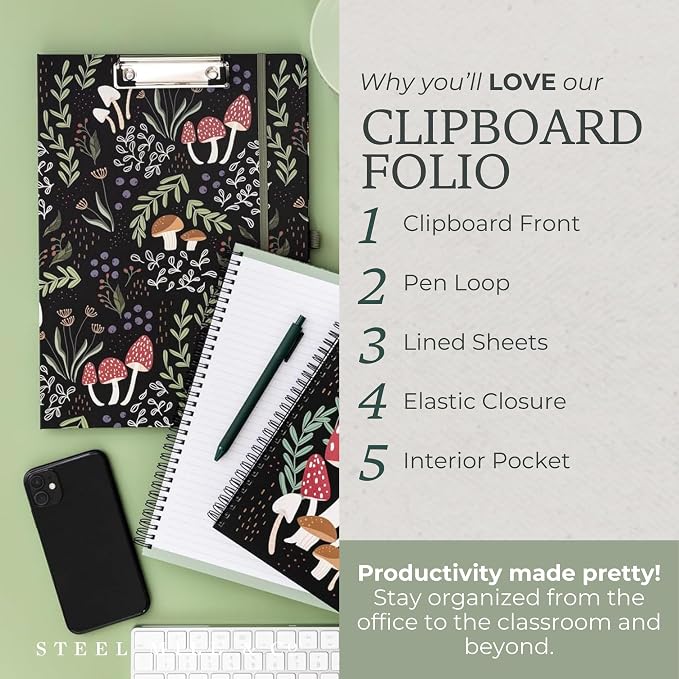 Steel Mill & Co. Cute Clipboard Folio - Image 3