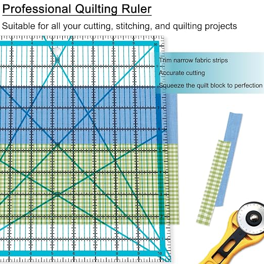 Quilting Rulers 4 Square Ruler Quilting Templates, Quilting Ruler Acrylic Rulers - Image 6