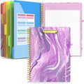 Sooez Clipboard with Storage, Foldable Spiral Clipboard Folio with Refillable by Sooez
