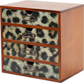Classic Leopard Print Wooden Desk Organizer by PrimoSupply