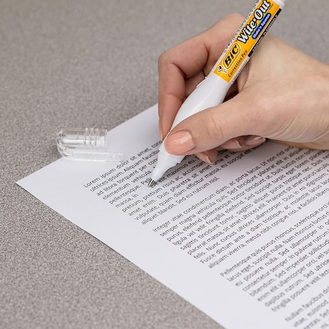 BIC Wite-Out Brand Shake 'n Squeeze Correction Pen, 8 ML Correction Fluid - Image 3