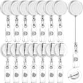 Zonon 100 Pcs Retractable Badge Reel Clips ID Card Holder Reel by Zonon