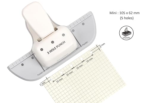 Bira Craft 3 Hole Punch, 4 Sheet Capacity, Mini/Pocket, Performance Guaranteed - Image 5