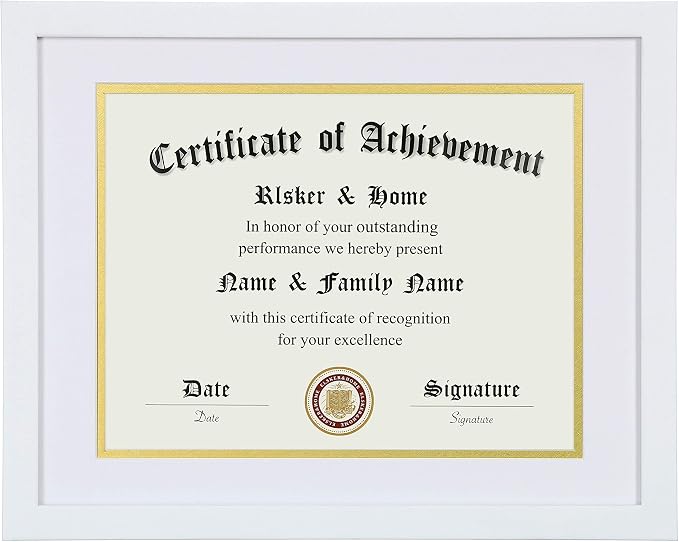 ELSKER&HOME 8.5x11 Diploma Frame White by ELSKERHOME