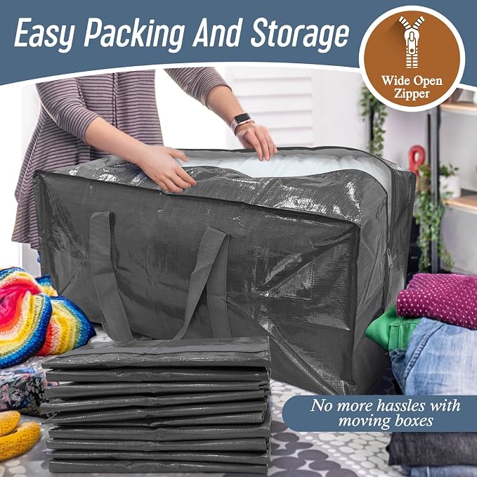 12 Pack Extra Heavy Duty Large Moving Bags - Image 5