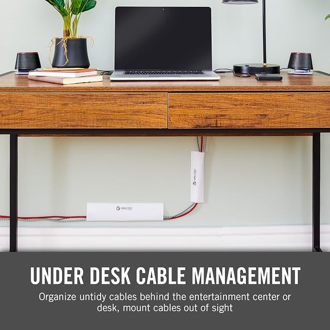 VELCRO Brand Cable Sleeves. Organize Messy Wires on Desk, Behind TV or Game - Image 3