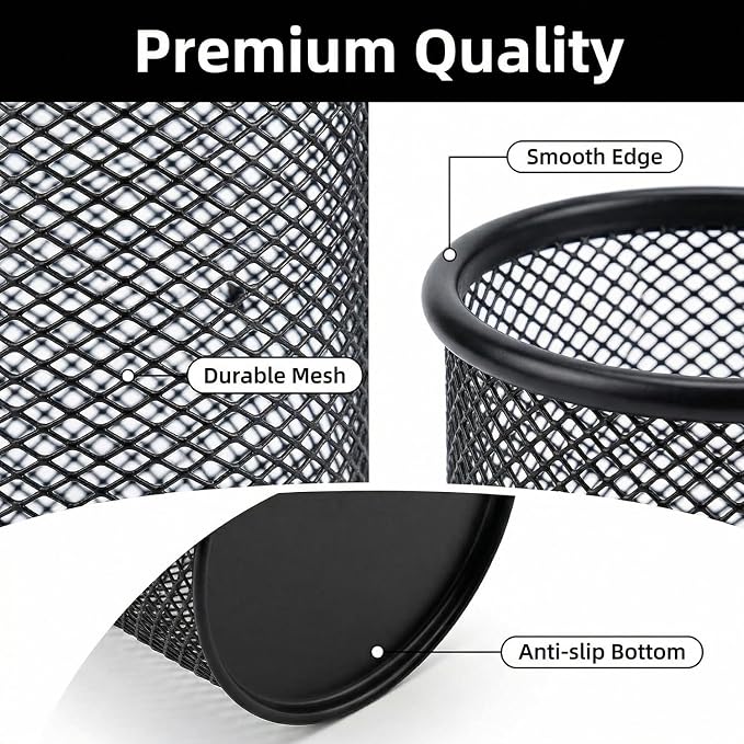 Pen Holder Pencil Holder Mesh Metal Pen Cup Holder Pencil Cup Holder - Image 4
