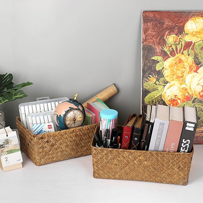 Set of 2 Wicker Storage Baskets - Image 5