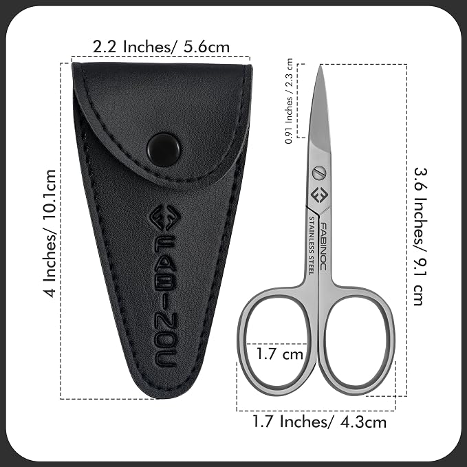 Straight Nail Scissors for Men & Women – German Quality Stainless Steel – Small - Image 8