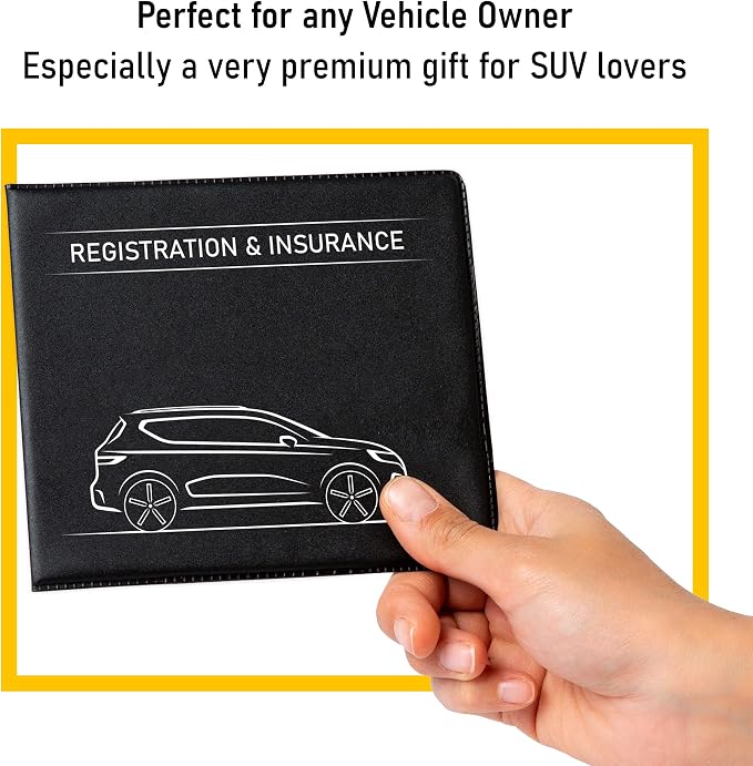 CANOPUS Car Registration and Insurance Holder, Car Document Holder, Vehicle - Image 5