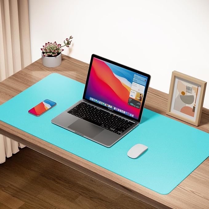 Boutilon Leather Desk Pad Protector, Laptop Desk Pad, Office Mouse Mat - Image 2