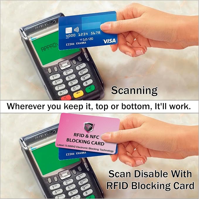 SaiTech IT 2 PK RFID Blocking Cards Protect Your Entire Wallet, and Cards from - Image 4