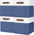 Bagnizer Collapsible Fabric Storage Cubes 11x11 Cube Storage Bins, 4 Pack by Bagnizer