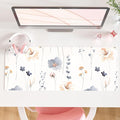 QIYI Large Mouse Pad, Floral Desk Mat by QIYI