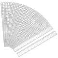 EBOOT 50 Pack Plastic Ruler 12 Inch Straight Flexible Ruler by eBoot