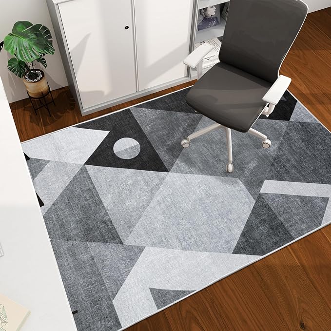 Office Chair Mat for Hardwood Floor, Machine Wash by CHAKME