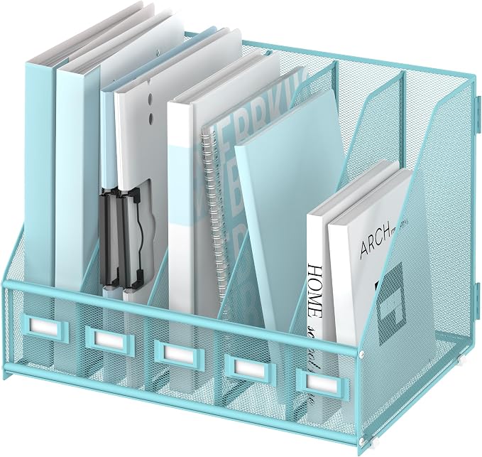 SUPEASY Desk Organizers Metal Desk Magazine File Holder by SUPEASY