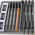 Nicpro 3 PCS 1.3 mm Blacke Mechanical Pencils Set by Nicpro