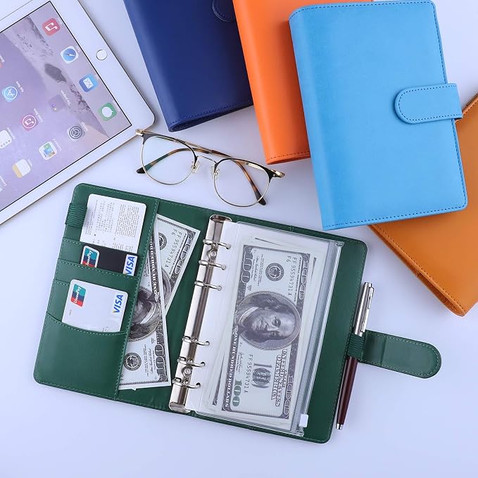 Antner A6 Notebook Binder 6 Ring Refillable Budget Planner Cover - Image 5