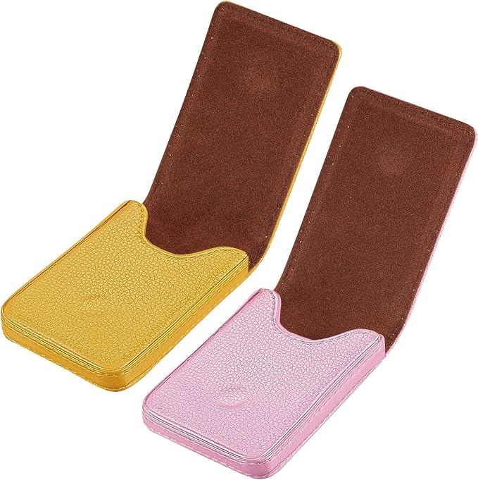 Outus 2 Pieces Business Card Holder, PU Leather Business Card Case Pocket Wallet by Outus