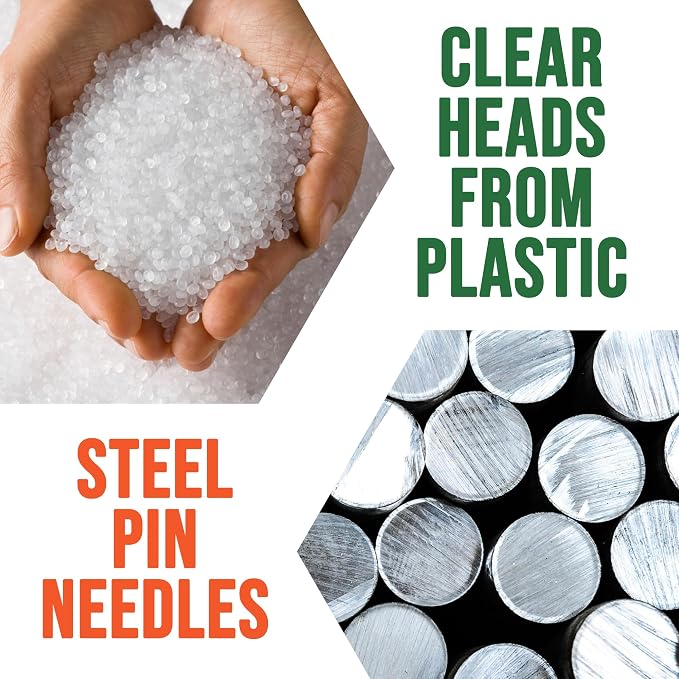 Clear Thumb Tacks for Wall 100- Pack - Image 4