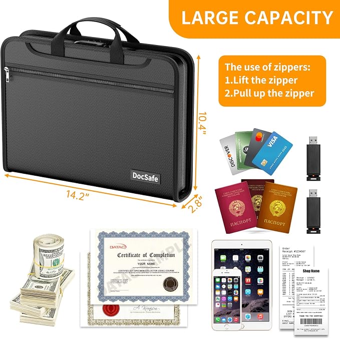 DocSafe 5200°F Accordion File Organizer - Image 9