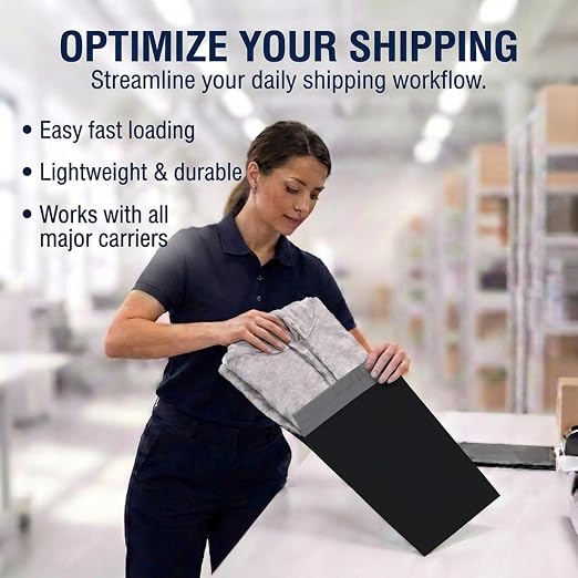 BOX USA Shipping Bags 10" x 13" Black - Image 4