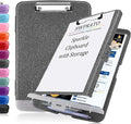 HWPRATO Glitter Clipboard with Storage, Clip Boards 8.5x11 with Pen Holder by Home