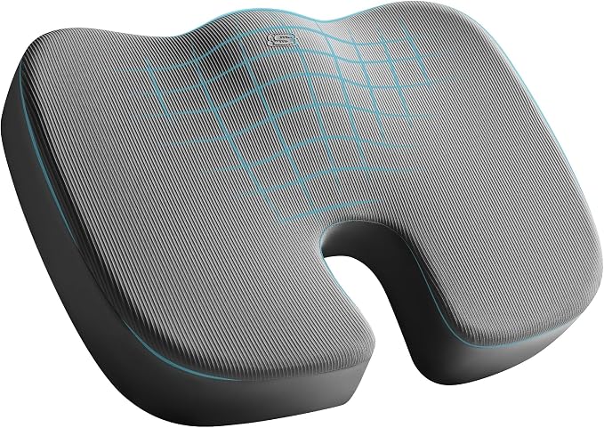Skechers Memory Foam Seat Cushion, Office Chair Cushion by Unknown