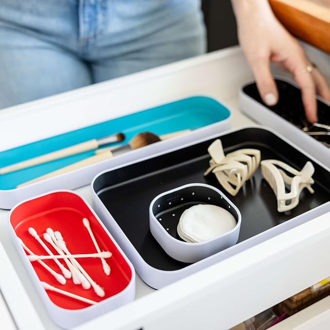 Three by Three Seattle 5 Piece Metal Organizer Tray Set - Image 5