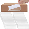 Meanplan 1 Pcs Label Holder Self Adhesive Clear Pocket 3x1 Inch Plastic Shelf by Meanplan