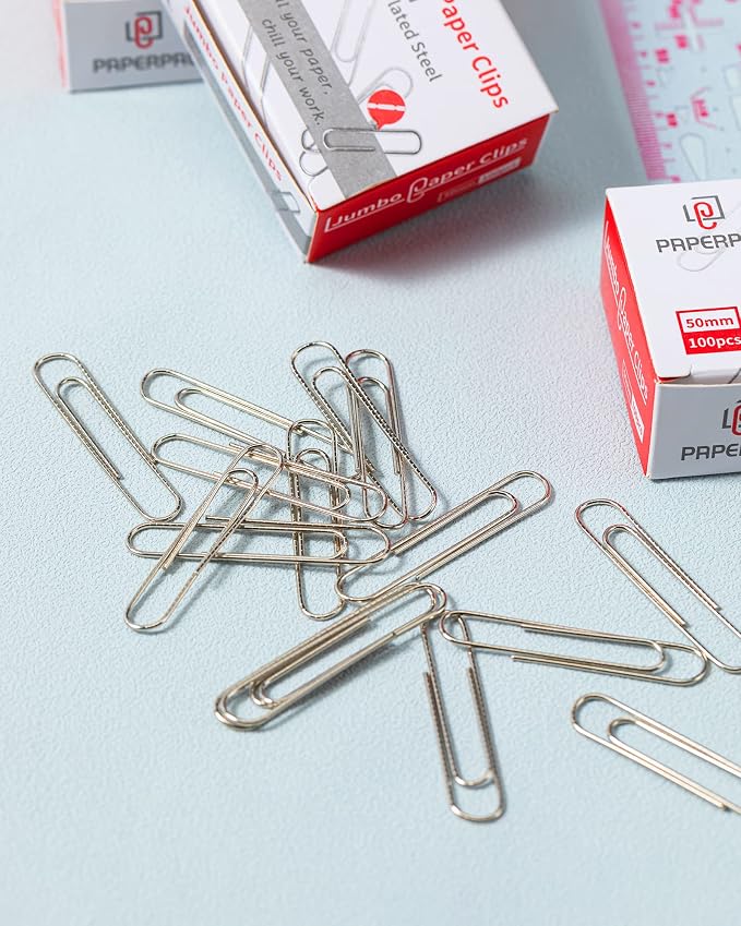 PAPERPAL Paperclips for Office School & Personal Use, Jumbo Nonskid Paper Clip - Image 5