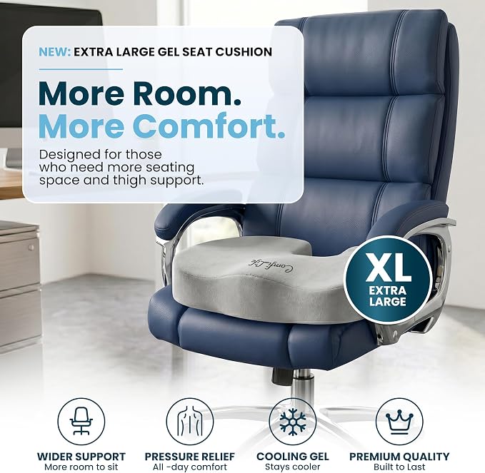 ComfiLife Extra Large Gel & Memory Foam Seat Cushion - Image 2