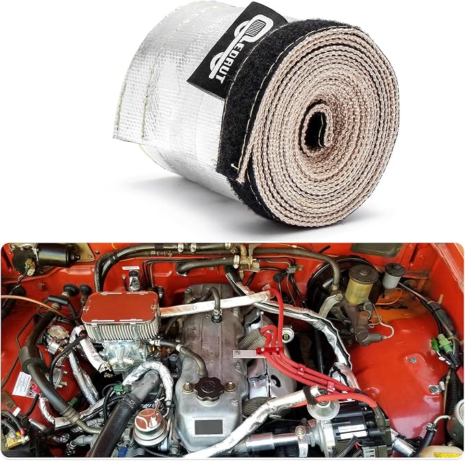 Heat Shroud Aluminized Sleeving Heat Shield Fuel line Wire Heat Sleeve 1" I.D. - Image 7