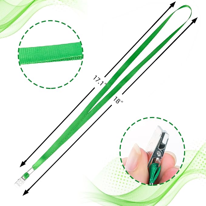 LOCONHA 100 Pack Green lanyards Lanyards - Image 2