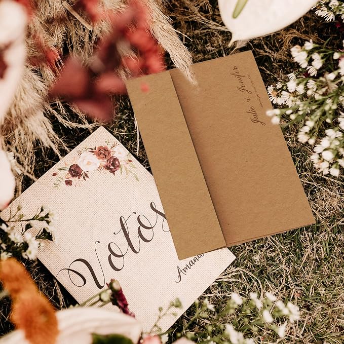 A2 Brown Kraft Envelopes 100 Pack, Goefun 4.375 x 5.75 Printable Greeting Card - Image 7