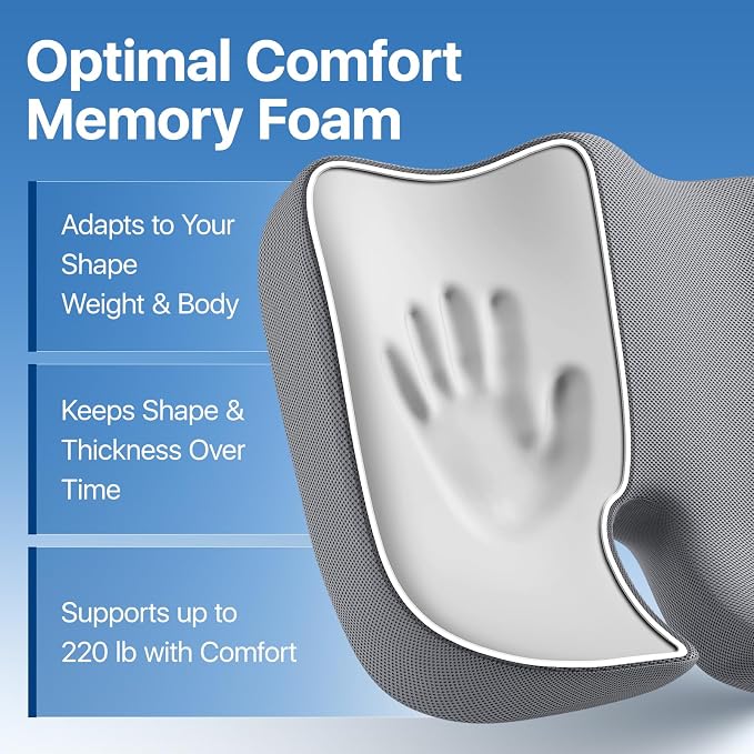 CJACSOC Seat Cushion, Extra Large Memory Foam Cushion - Image 4