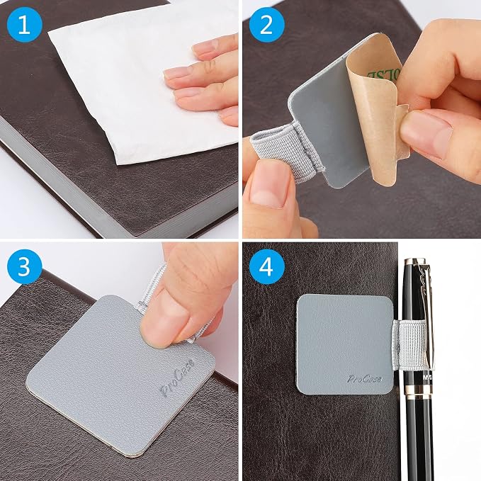 ProCase Pen Loop Holder for Notebooks Journals Planners Tablet Case, Self - Image 6