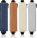 MoKo Elastic Pen Holder for Notebook, 4 Pieces PU Leather Pencil Case by MoKo