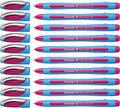 Schneider Slider Memo XB Ballpoint Pen, 1.4 mm, Light Blue Barrel, Box of 10 by Schneider