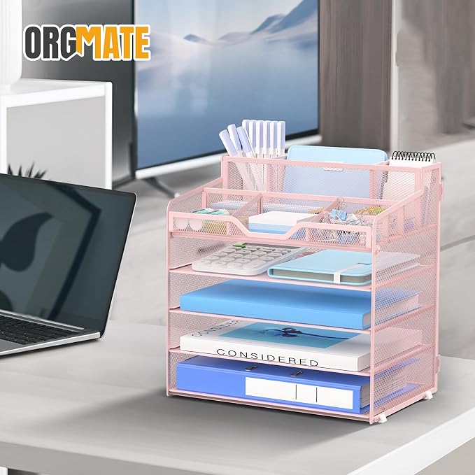 5 Tier Mesh Desk Organizer - Image 6