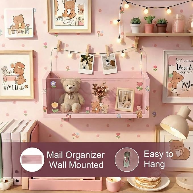 Mail Organizer with Clear Acrylic Dividers - Image 5