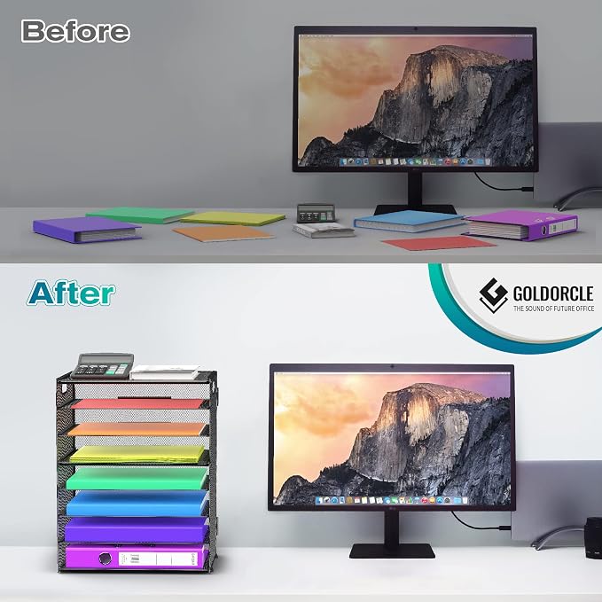 8 Tier Paper Letter Tray Organizer - Image 5