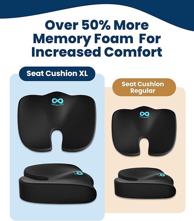 Everlasting Comfort Doctor Recommended Memory Foam Seat Cushion - Image 6
