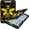 Bee Black Background A4 Clipboard by Unknown