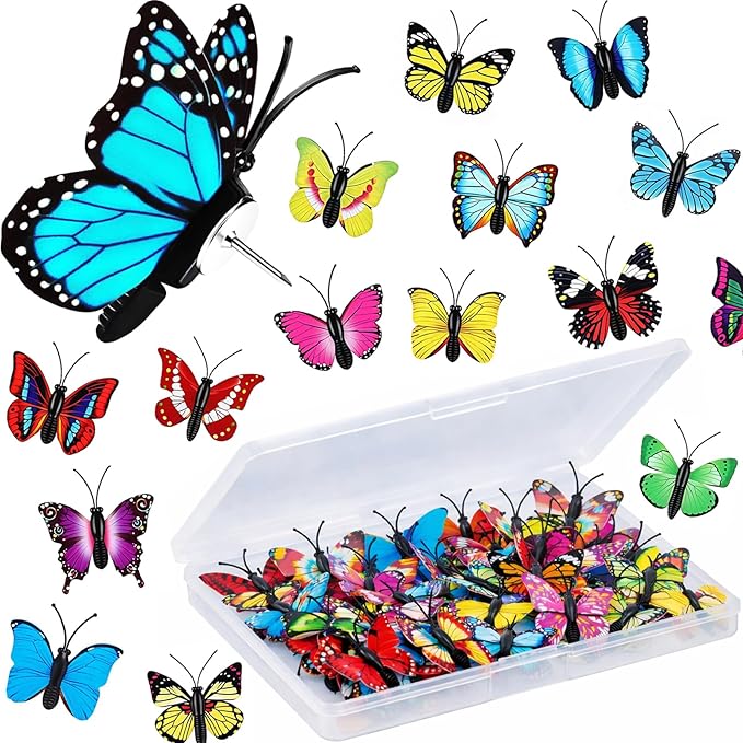Butterfly Push Pins by Unknown
