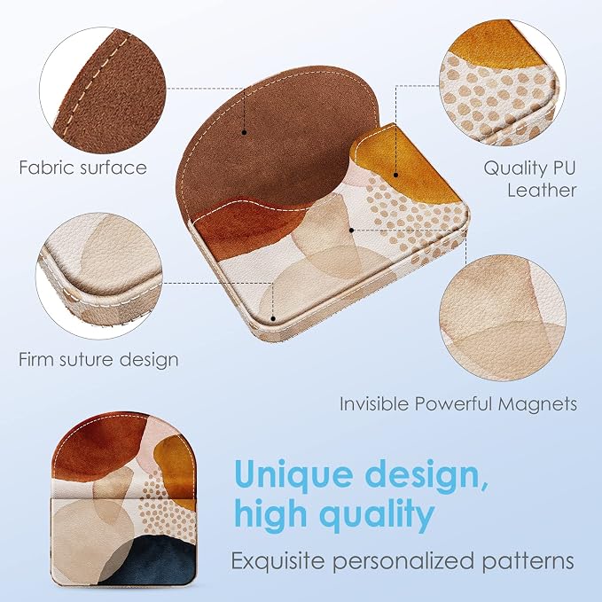 Business Card Holder，PU Leather Business Card Case Color Printing Pattern Card - Image 3