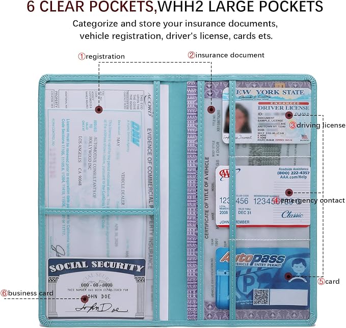 Car Registration and Insurance Card Holder - Image 3